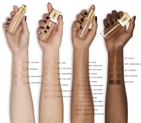 ysl le teint foundation ingredients|ysl foundation color guide.